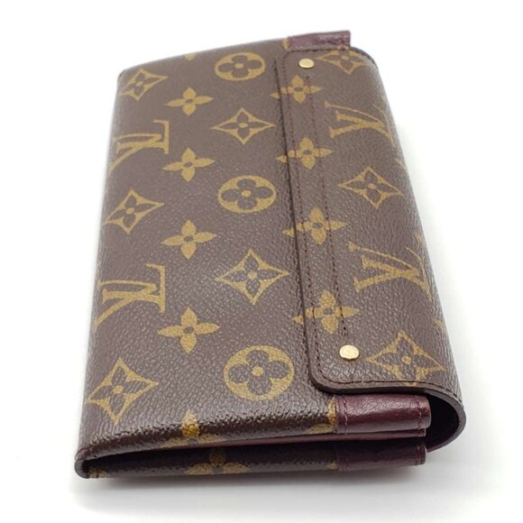 100% Authentic Louis Vuitton Brown Monogram Long Wallet - Picture 8 of 16